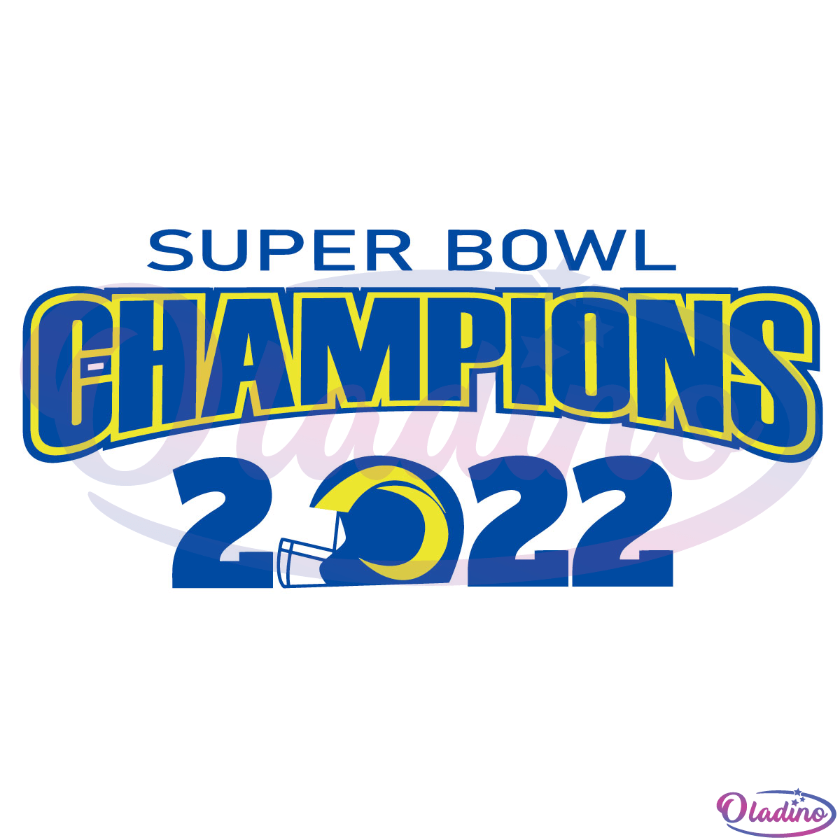 Super Bowl Championship 2022 SVG File, Los Angeles Rams Svg
