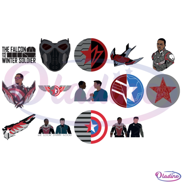 The Falcon and the Winter Soldier Bundle SVG Digital File