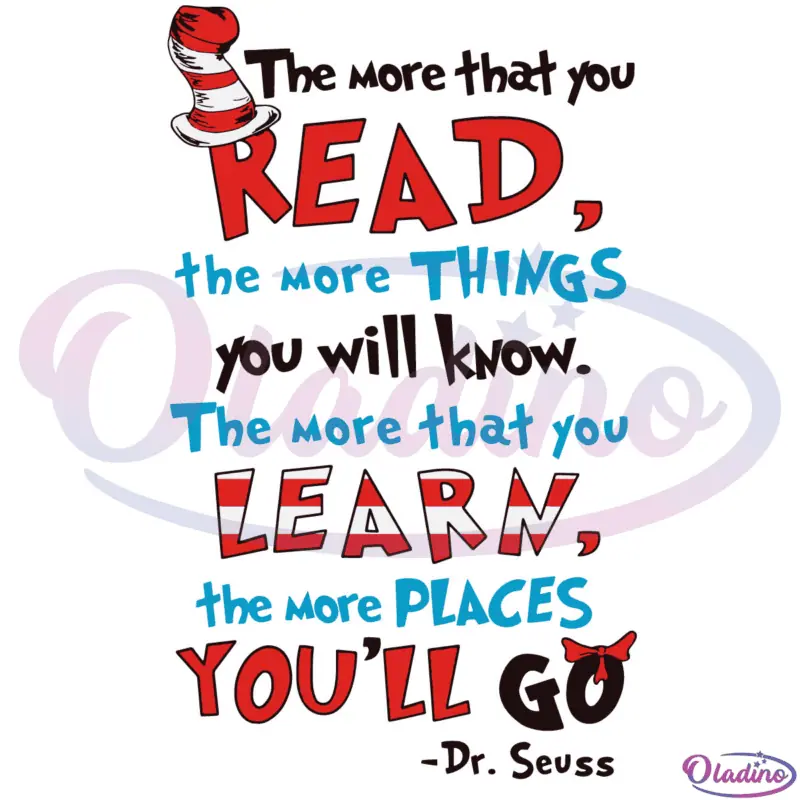 The More That You Read The More Things You Will Know SVG