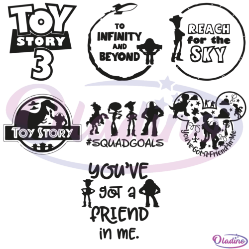 Toy Story SVG Digital File Bundle