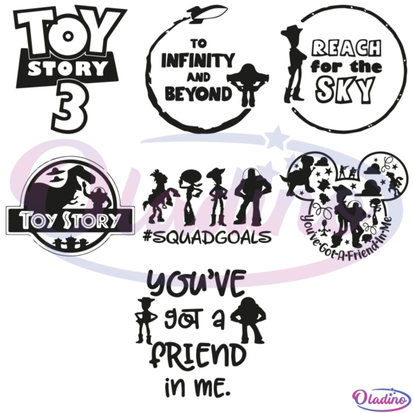 Toy Story SVG Digital File Bundle, Toy Story SVG, Disney SVG