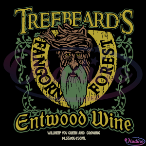 Treebeards Entwood Wine Fangorn Forest SVG Digital File