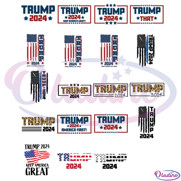 Trump 2024 Bundle SVG Digital File, Trump 2024 Svg