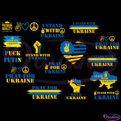 Support Ukraine Bundle SVG Digital File