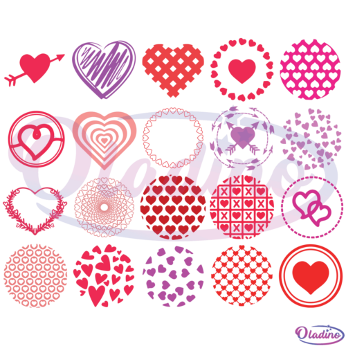 Valentines Day SVG Love Keychain Patterns Digital File