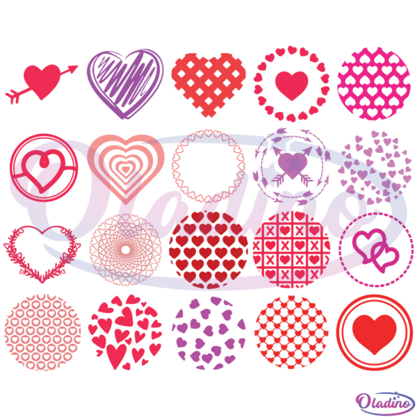Valentines Day SVG Love Keychain Patterns Digital File