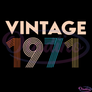 Vintage 1971 SVG Digital File