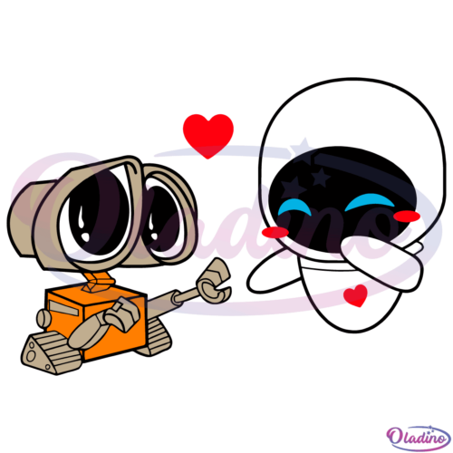 Walle and Eve SVG Digital File