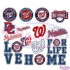 Washington Nationals Bundle SVG Digital File, MLB Svg, Baseball Svg