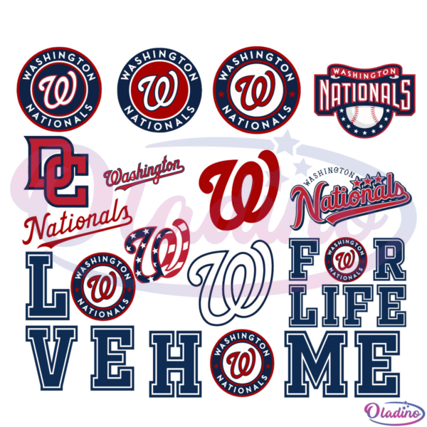 Washington Nationals Bundle SVG Digital File, MLB Svg, Baseball Svg
