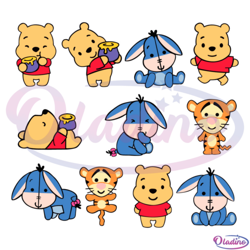 Winnie the Pooh Bundle SVG Digital File