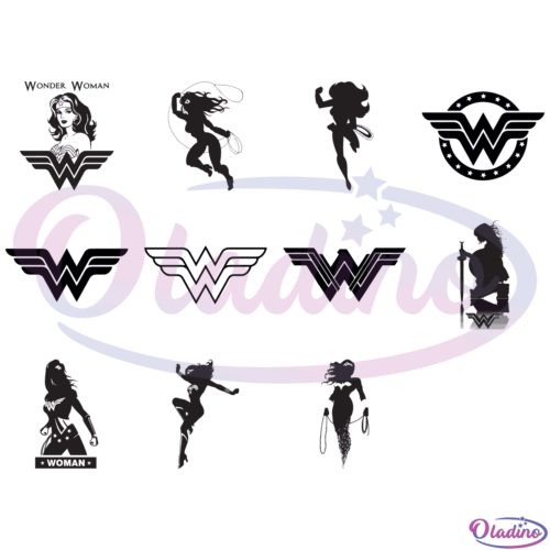 Wonder Woman Bundle SVG Digital File