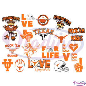 17 Texas Longhorns Bundle SVG Digital File