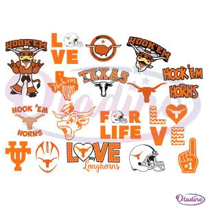 17 Texas Longhorns Bundle SVG Digital File