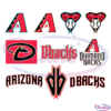 Arizona Diamondbacks Baseball Set Bundle SVG Digital File