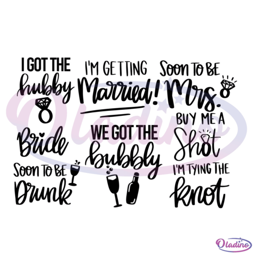 Bachelorette Party Bundle SVG Silhouette