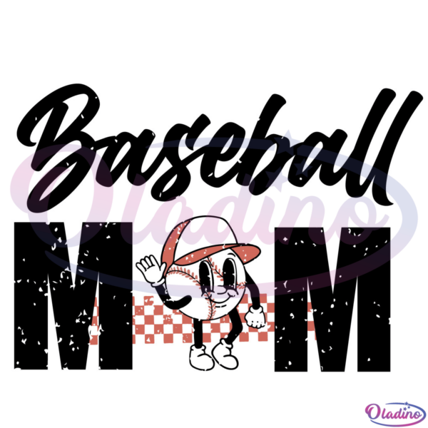 Baseball Mom SVG Digital File, Vintage Svg, Baseball Svg, Mom Svg