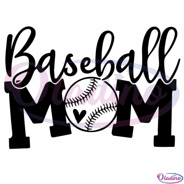 Baseball Mom SVG Digital File, Mothers Day SVG, Baseball Svg, Mom Svg