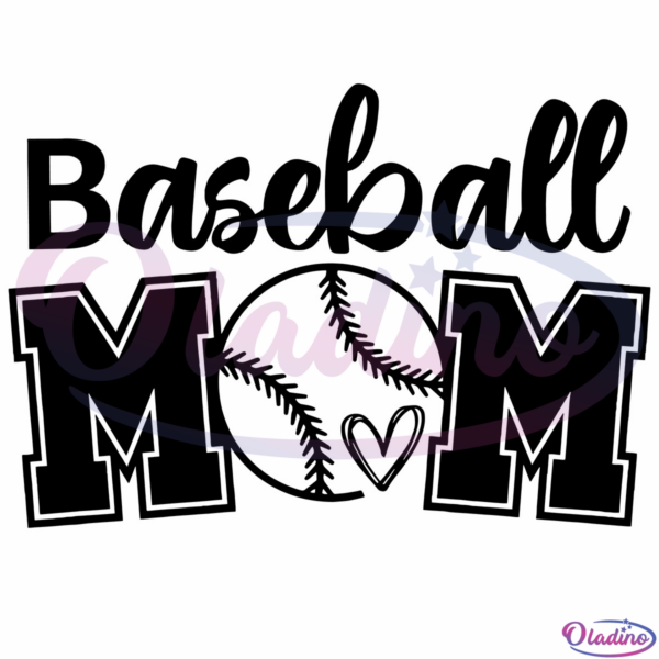 Baseball Mom SVG Digital File, Baseball Svg, Mom Svg