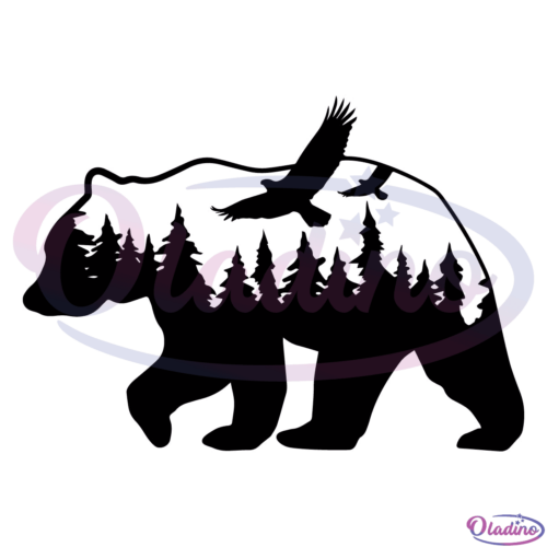 Bear Forest SVG Digital File