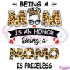 Being A Mom Is An Honor Being A Momo Is Priceless SVG Digital File