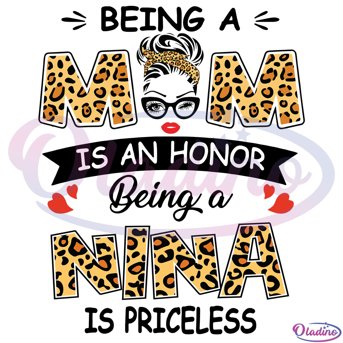 Being A Mom Is An Honor Being A Nina Is Priceless SVG Digital File