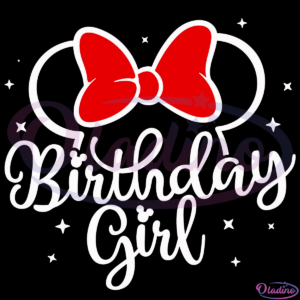 Birthday Girl Minnie Ears SVG Digital File