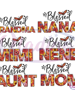 Blessed Nana Bundle SVG Digital File, Blessed Grandma Svg