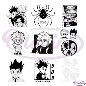 Bundle Hunter X Hunter Gon and Killua SVG Digital File