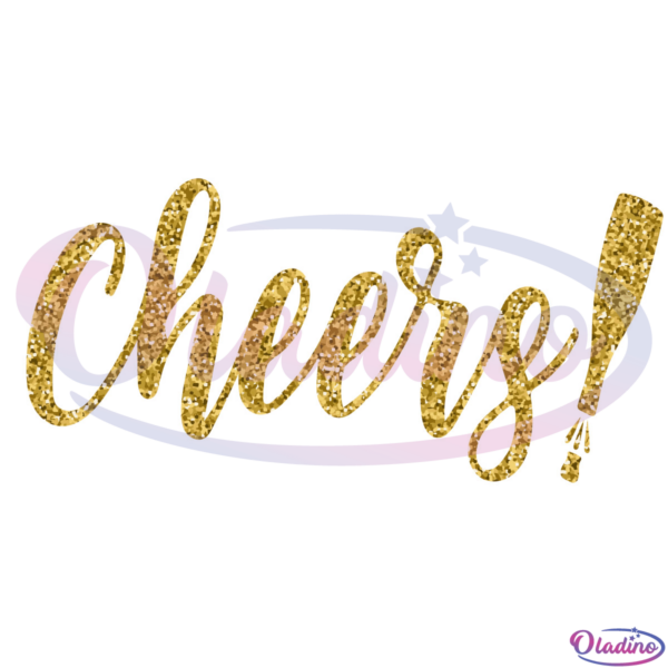 Cheers SVG Digital File, New Year Svg, New Year's Gift Svg