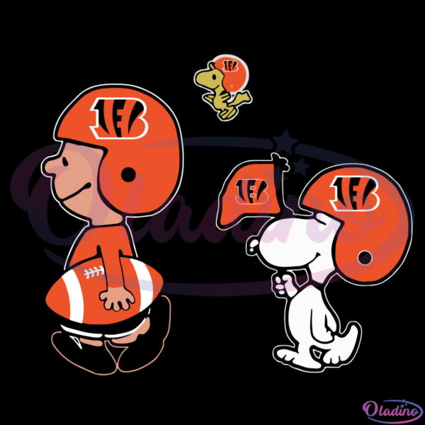 Cincinnati Bengals SVG Digital File, Snoopy And Peanut Svg