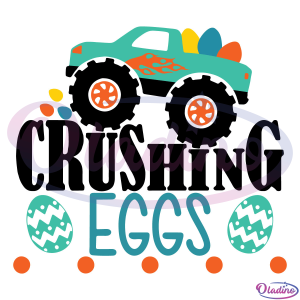 Crushing Eggs Easter SVG Digital File, Easter Eggs Svg