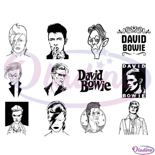 David Bowie Bundle SVG Silhouette