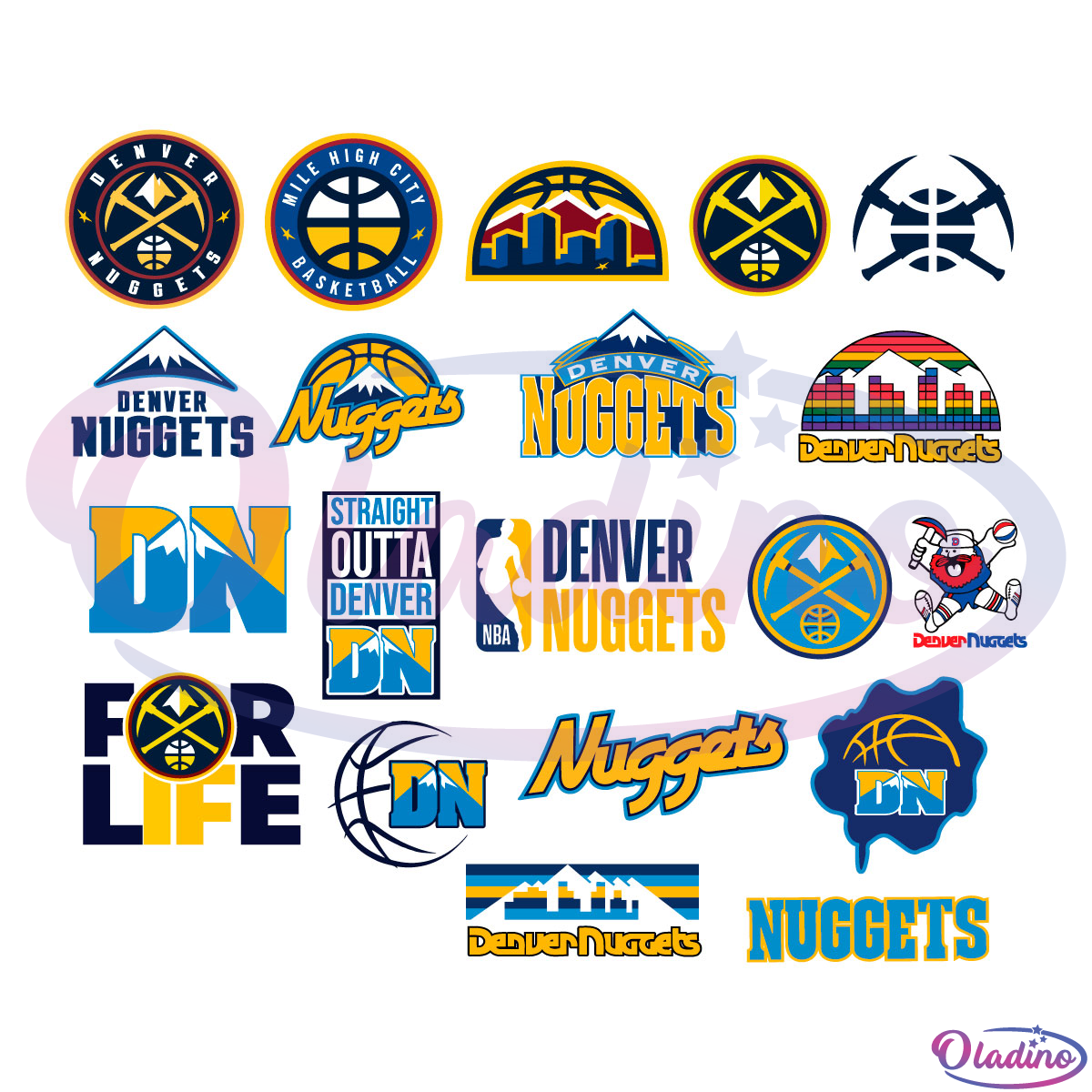 Denver Nuggets Sport Bundle SVG Digital File, NBA Svg