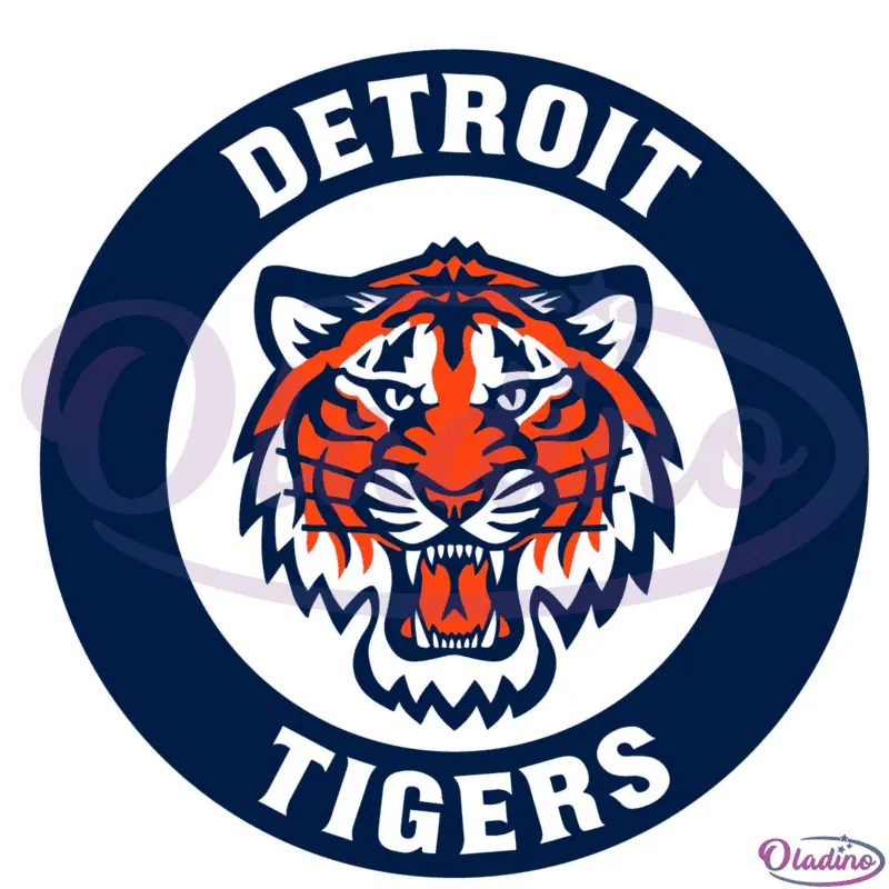 Detroit Tigers Circle Logo SVG Digital File