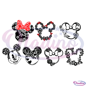 Disney Minnie Mickey Mouse Buundle SVG Digital File
