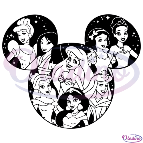 Disney Princess SVG Digital File