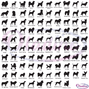 Dog Breed Bundle SVG Digital File