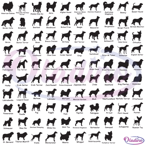 Dog Breed Bundle SVG Digital File