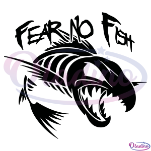 Fear No Fish SVG, Fishing Svg, Fishing Lovers Svg, Fisherman Svg