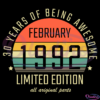 February 1991 30 Years Of Being Awesome SVG Digital File