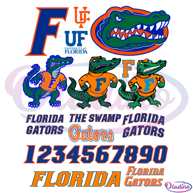 Florida Gators logos in SVG Digital File, Basketball Svg