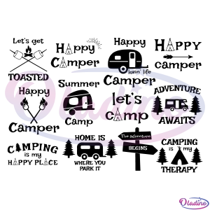 Funny Camping Quote SVG Silhouette, Camping Svg, Camping Car Svg