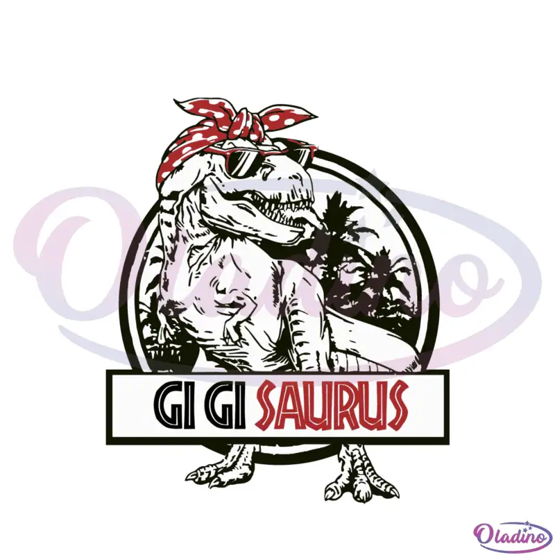 Gigi Saurus Silhouette SVG Digital File