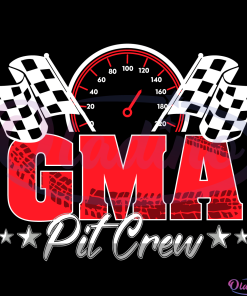 Gma Pit Crew Svg Digital File, Racing Flag Vector Svg