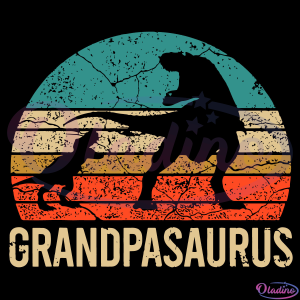 Grandpasaurus SVG Digital File, Grandpa Dinosaur Svg