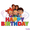 Happy Birthday Cocomelon Cake Topper SVG Digital File Printable