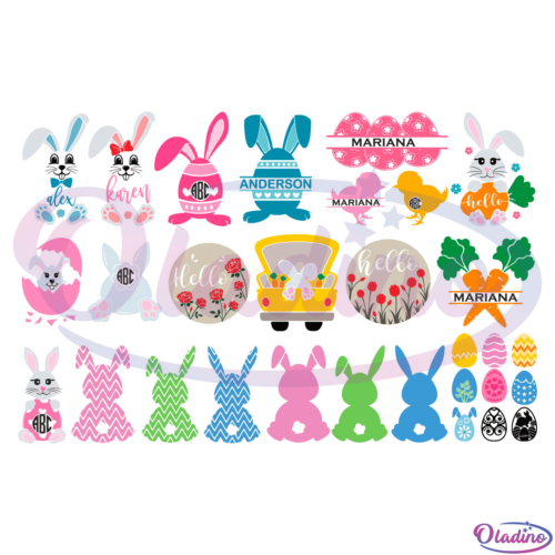 Happy Easter Bundle SVG Digital File