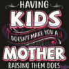 Having Kids Does Not Make You A Mother Raising Them Does SVG Digital File