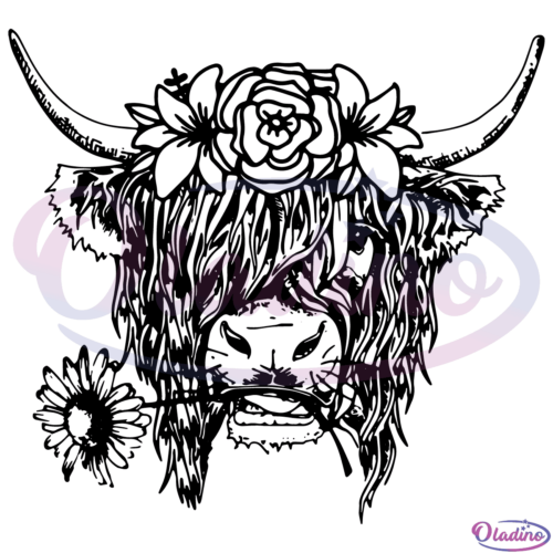 Highland Cow SVG Digital File